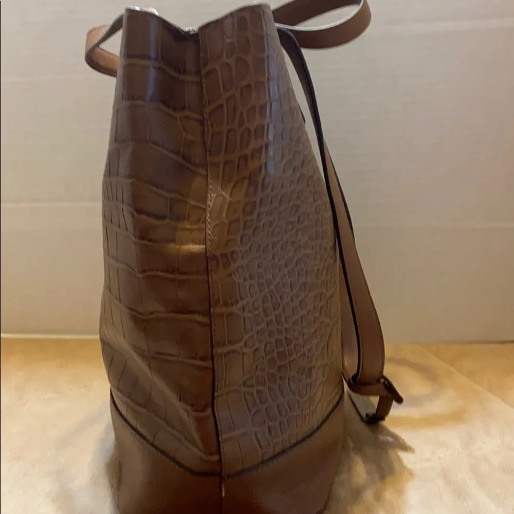 Franco Sarto Large Tan Leather Hobo Bag